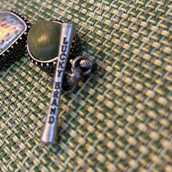 Lucky Brand Chunky Green and silver link Bracelet - Picture 6 of 11